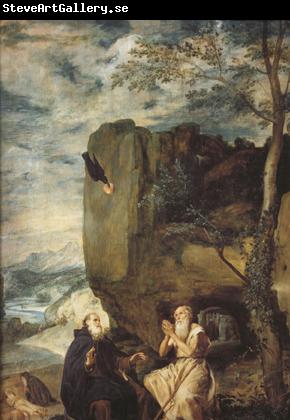 Diego Velazquez St Anthony Abbot and St.paul the Hermit (df01)